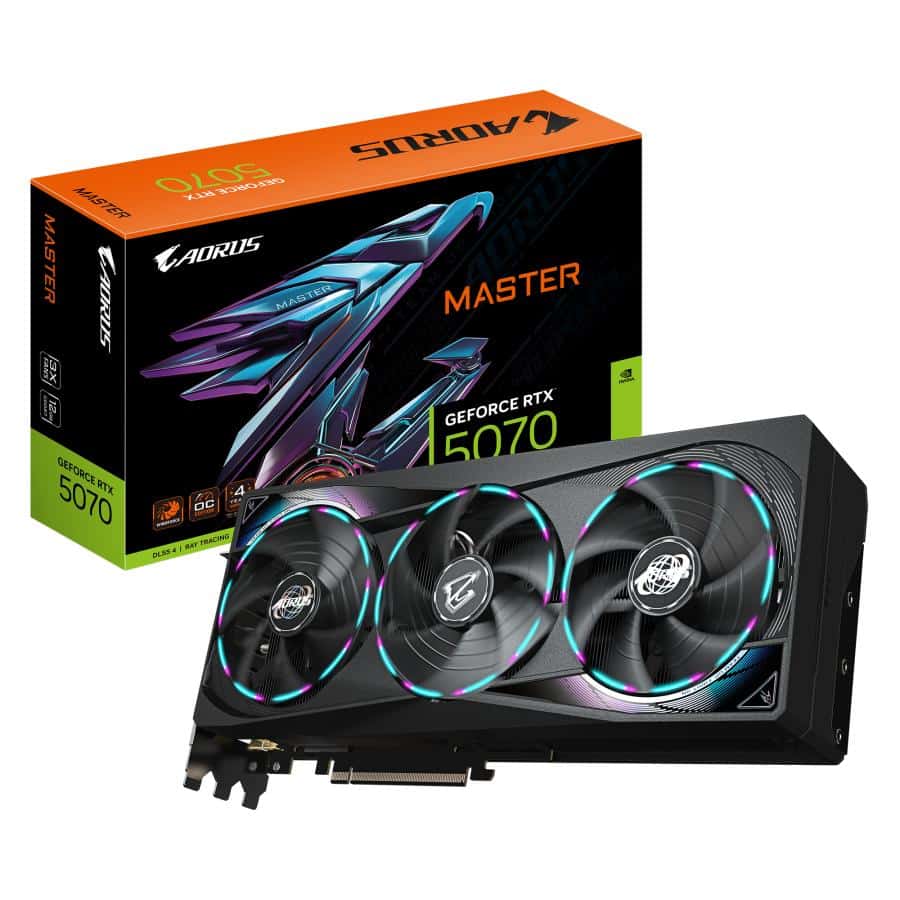 GIGABYTE AORUS GeForce RTX 5070 MASTER 12G Grafische Kaart - Afbeelding 2