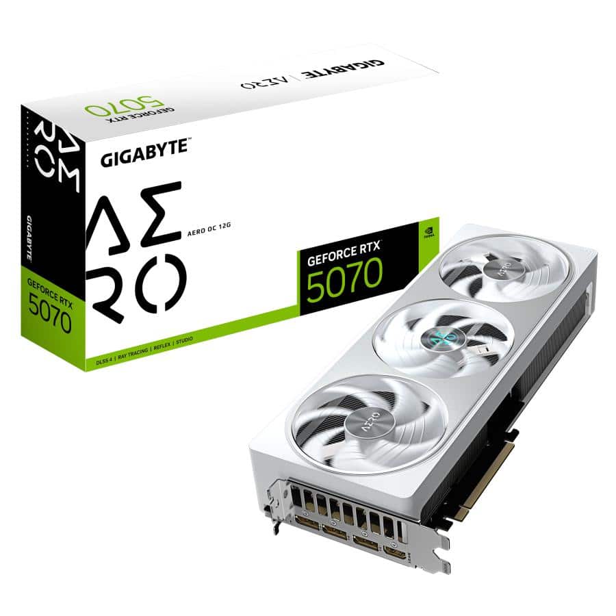 GIGABYTE GeForce RTX 5070 AERO OC 12G Grafische Kaart - Afbeelding 2