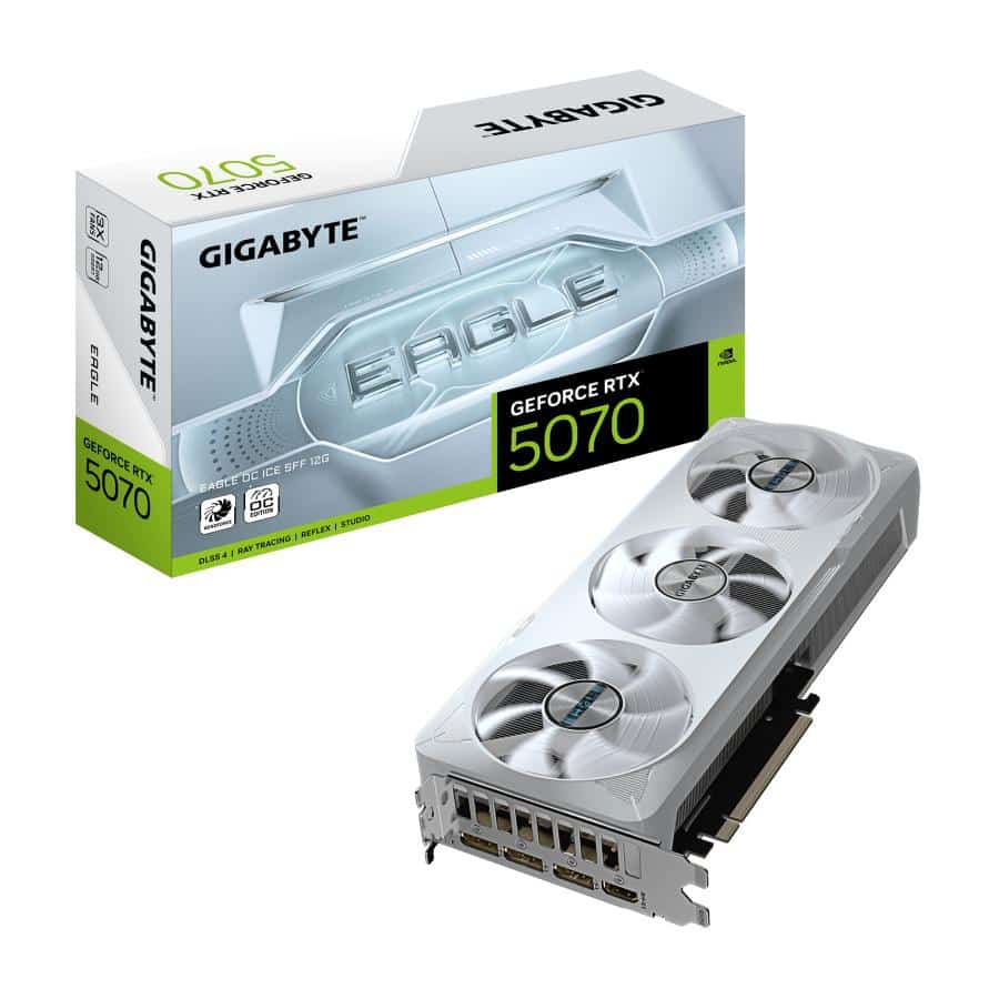 GIGABYTE GeForce RTX 5070 EAGLE OC ICE SFF 12G NVIDIA 12 GB GDDR7 - Afbeelding 2