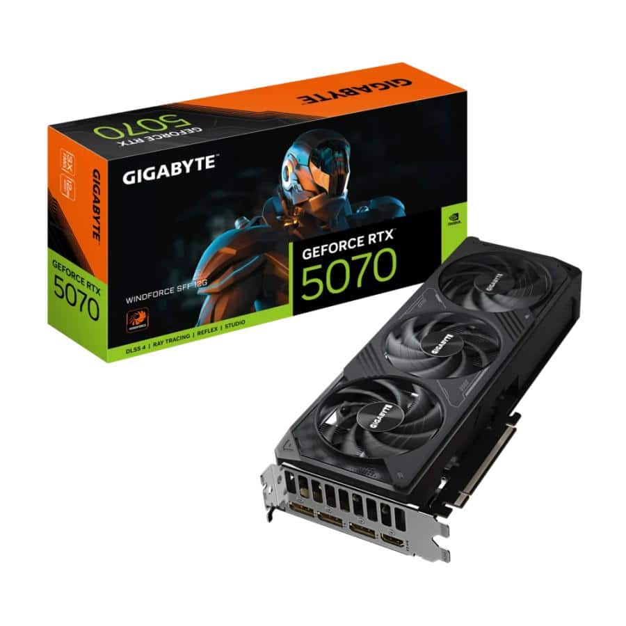 GIGABYTE GeForce RTX 5070 WINDFORCE SFF 12G NVIDIA 12 GB GDDR7 - Afbeelding 2