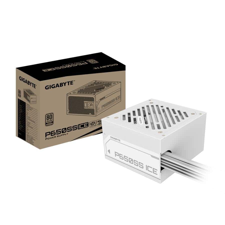 GIGABYTE P650SS ICE power supply unit 650 W 20+4 pin ATX Wit - Afbeelding 2