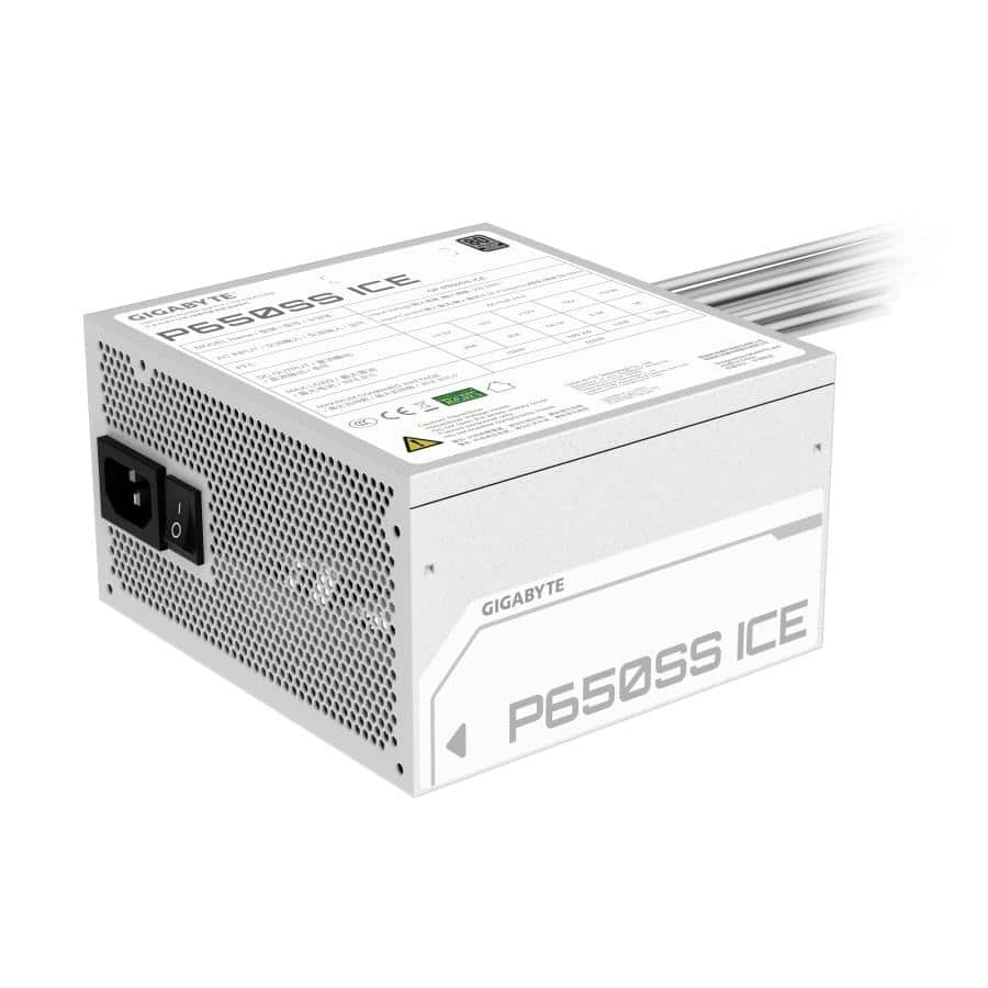 GIGABYTE P650SS ICE power supply unit 650 W 20+4 pin ATX Wit - Afbeelding 6