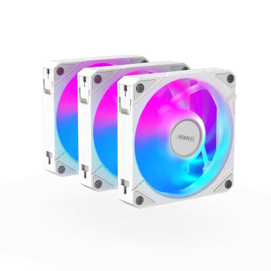 GIGABYTE AORUS EZ CHAIN FAN 120 ICE Moederbord Ventilator 12 cm Wit - Afbeelding 4