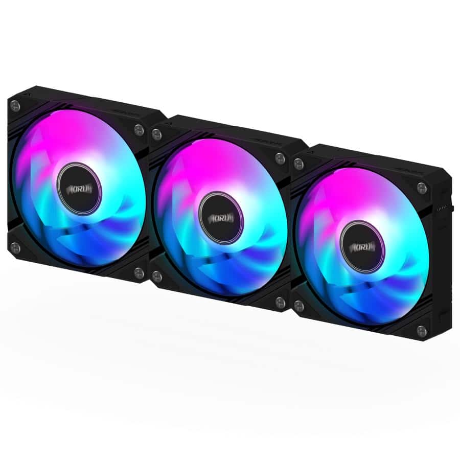 GIGABYTE AORUS EZ CHAIN FAN 120 (3-Pack) Moederbord Ventilator 12 cm Zwart - Afbeelding 2