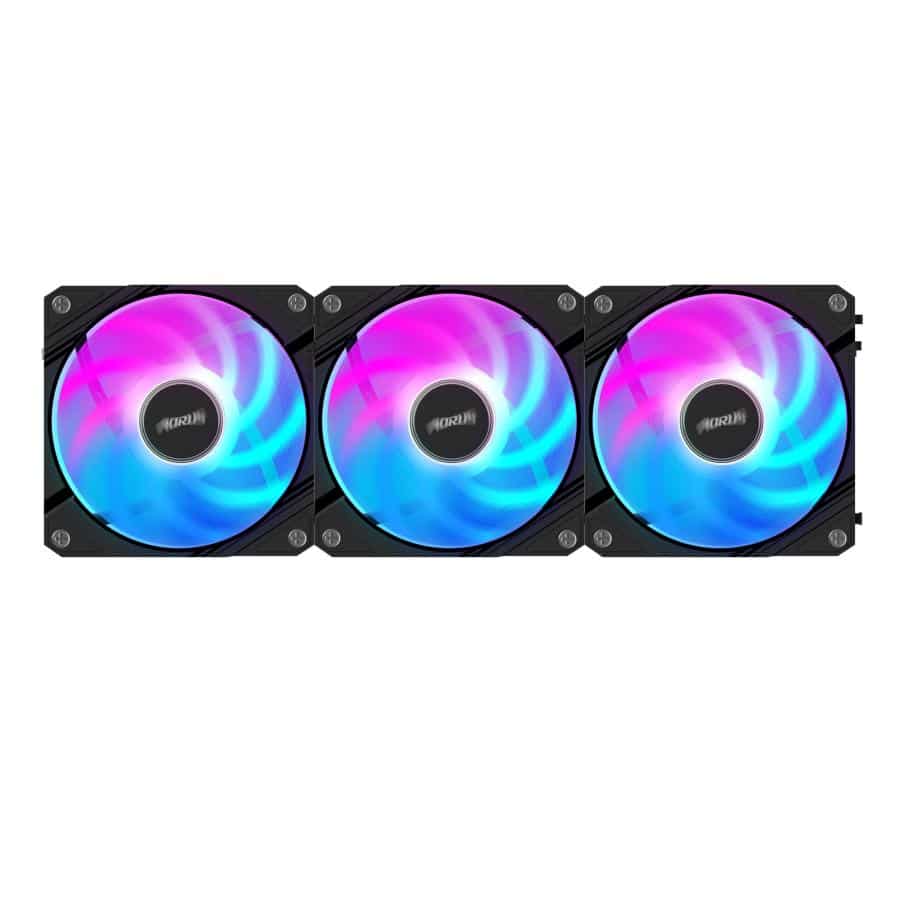 GIGABYTE AORUS EZ CHAIN FAN 120 (3-Pack) Moederbord Ventilator 12 cm Zwart - Afbeelding 3