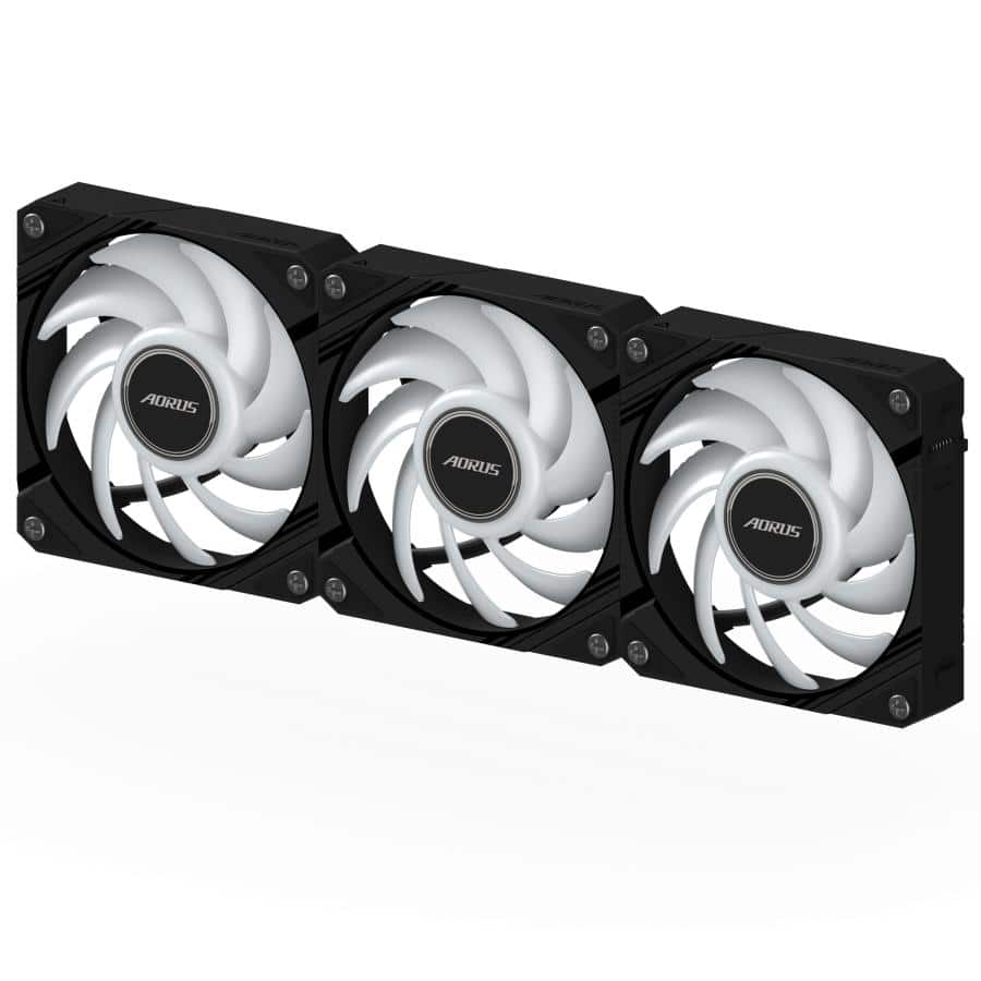 GIGABYTE AORUS EZ CHAIN FAN 120 (3-Pack) Moederbord Ventilator 12 cm Zwart - Afbeelding 6
