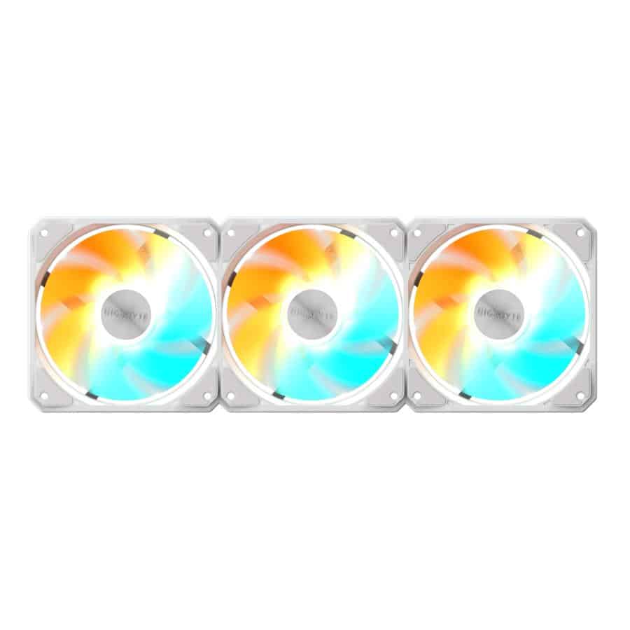 GIGABYTE GP-GBT EZFAN1203 ICE koelsysteem voor computers Computer behuizing Ventilator 12 cm Wit - Afbeelding 3