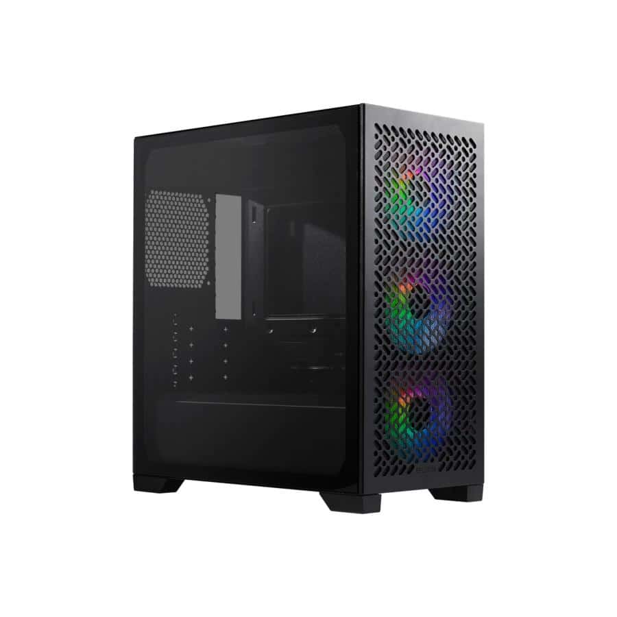 Cooler Master E302-KGNN-S00 Elite 302 Midi-Tower Black, mATX, Window, 3x 120mm ARGB, Grill Behuizing