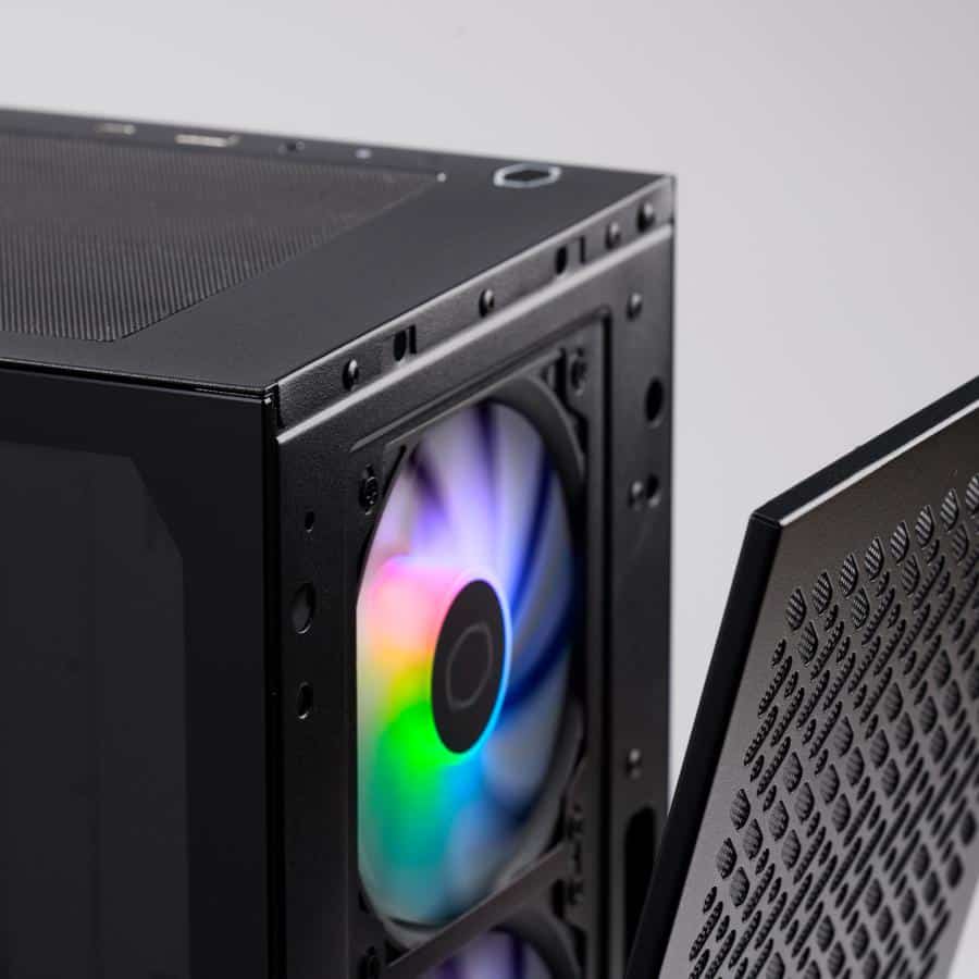 Cooler Master E302-KGNN-S00 Elite 302 Midi-Tower Black, mATX, Window, 3x 120mm ARGB, Grill Behuizing - Afbeelding 2