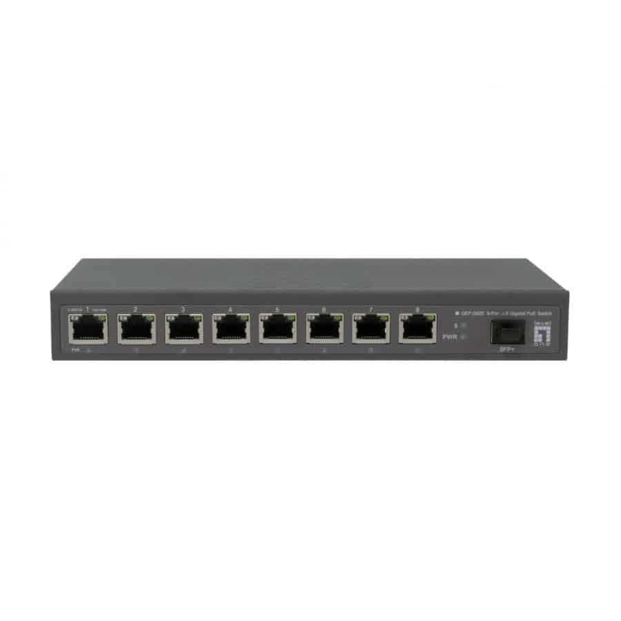 LevelOne GEP-0925 netwerk-switch Unmanaged 2.5G Ethernet (100/1000/2500) Power over Ethernet (PoE) Zwart - Afbeelding 3