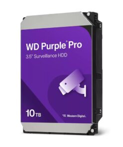 Western Digital WD102PURP Purple Pro HDD, 10 TB, 3.5",SATA 6 Gbps,7200 RPM, 256 MB, 265 MB/s