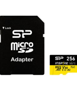 Silicon Power SP256GBSTXLA2V1NSP Micro SD Card, 256 GB, a2, v30,uhs-1 (u1) 3D TLC