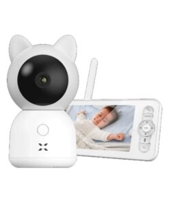 XENON X7202 Smart Baby camera with monitor, Wi-Fi, 2.4 Ghz, 3 MP, 2-way audio, SD, White