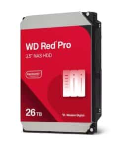Western Digital Red WD260KFGX internal NAS Hard drive, 26 TB, 3.5", SATA3, 7200 RPM, 512MB, 272 MB/s