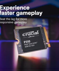 Crucial CT2000P310SSD5 P310 SSD, 2 TB, M.2 NVMe, PCIe Gen 4x4, 3D NAND, 7100/ 6000 MB/s, Heatsink - Afbeelding 4