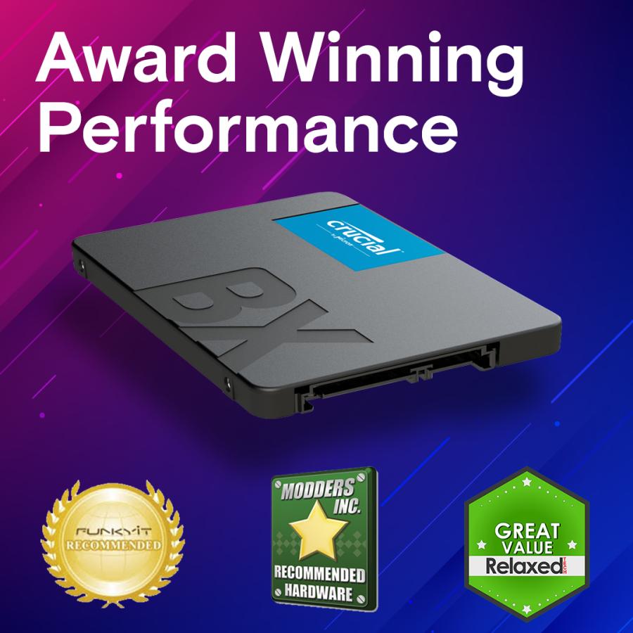 Crucial CT4000BX500SSD BX500 SSD, 4 TB, 2.5" SATA3, 540/ 500MB/s, Black - Afbeelding 2