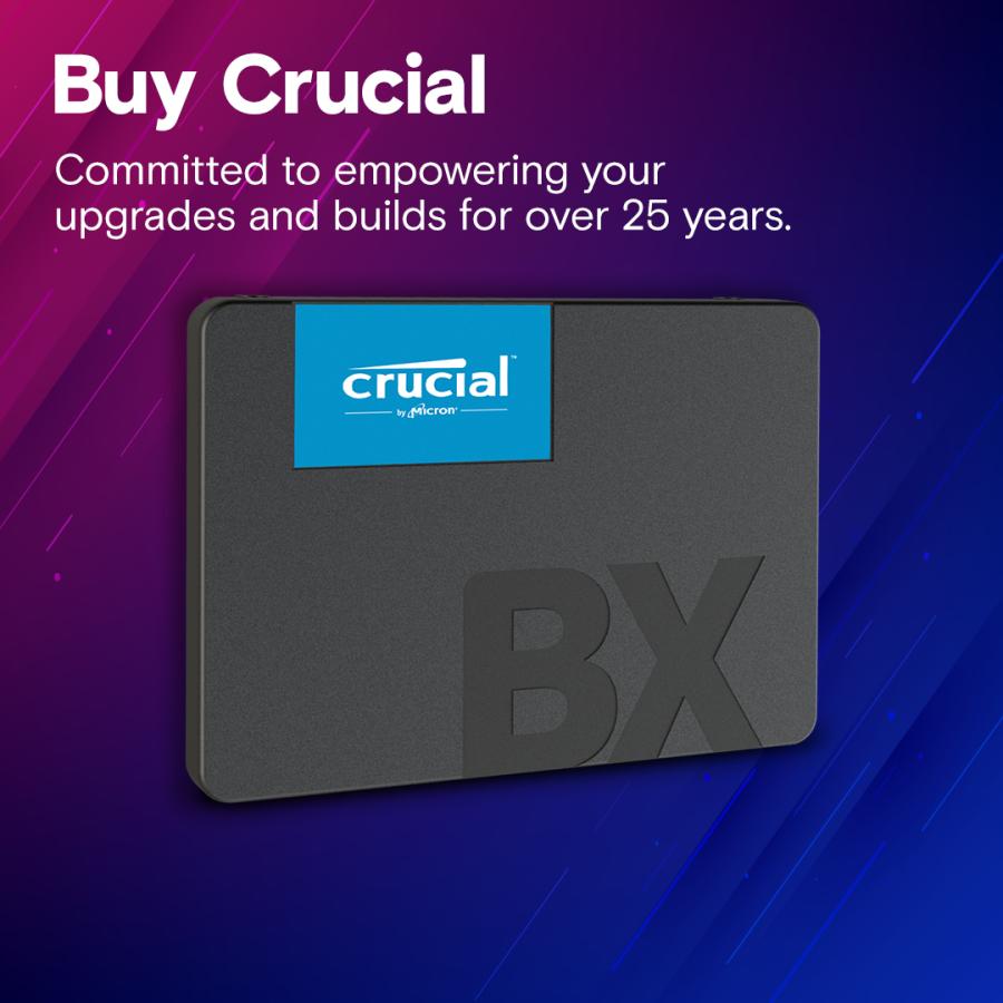 Crucial CT4000BX500SSD BX500 SSD, 4 TB, 2.5" SATA3, 540/ 500MB/s, Black - Afbeelding 5