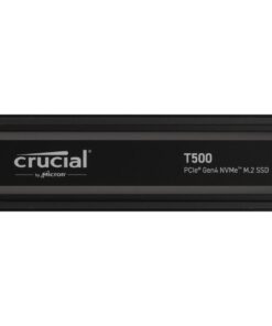 Crucial CT4000T500SSD5 T500 SSD, 4 TB, M.2, PCIe Gen4, NVMe, 3D NAND, 7000/ 6900 MB/s, Heatsink