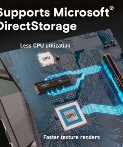 Crucial CT2000T500SSD8 T500 SSD, 2 TB, M.2, PCIe Gen4, NVMe, 3D NAND, 7400/ 7000 MB/s - Afbeelding 5