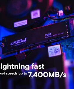 Crucial CT4000T500SSD3 T500 SSD, 4TB, PCIe Gen4, NVMe M.2, 7000/ 6900 MB/s,1350K/ 1050K IOPS - Afbeelding 2
