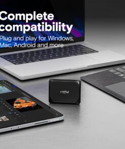 Crucial CT1000X10PROSSD9 X10 PRO Portable SSD, 1 TB, USB Type-C, USB 3.2 Gen2x2, 20 Gbps, 2100 MB/s - Afbeelding 5
