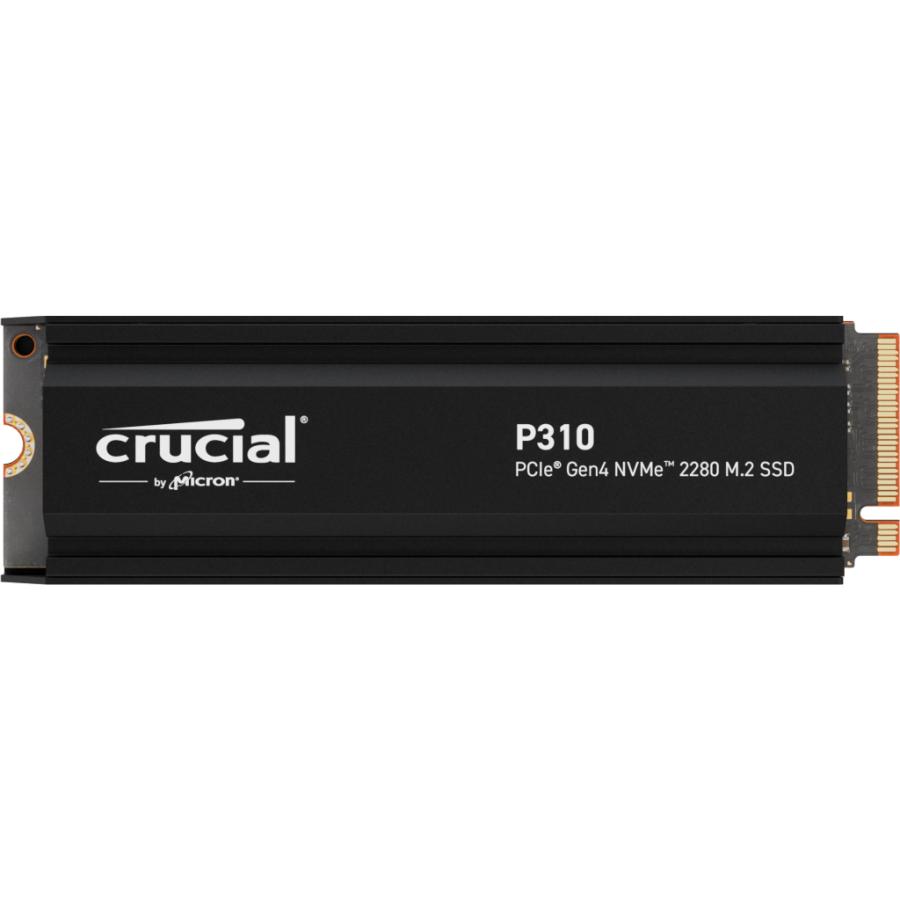 Crucial CT1000P310SSD5 P310 SSD, 1 TB, M.2 PCIe Gen4 NVMe, 3D NAND, 7100/ 6000 MB/s, Heatsink