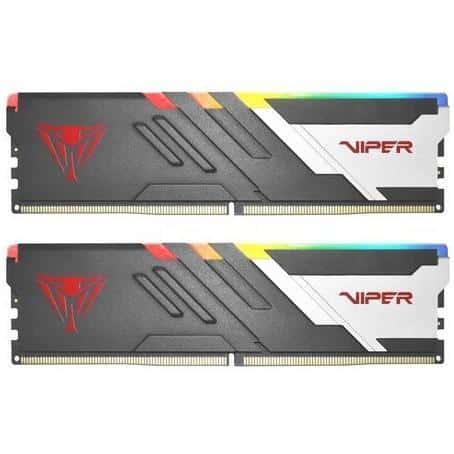 Patriot PVVR548G600C30K Viper Venom RGB UDIMM KIT, 48GB (2 x 24GB) DDR5, 6000 MHZ, CL30
