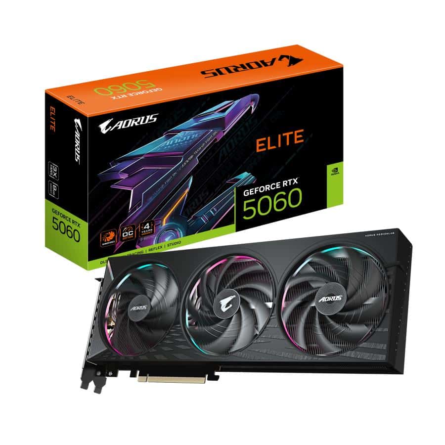 GIGABYTE AORUS GeForce RTX 5060 ELITE 8G NVIDIA 8 GB GDDR7 - Afbeelding 2