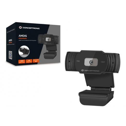 Conceptronic AMDIS04B webcam 1920 x 1080 Pixels USB 2.0 Zwart - Afbeelding 2
