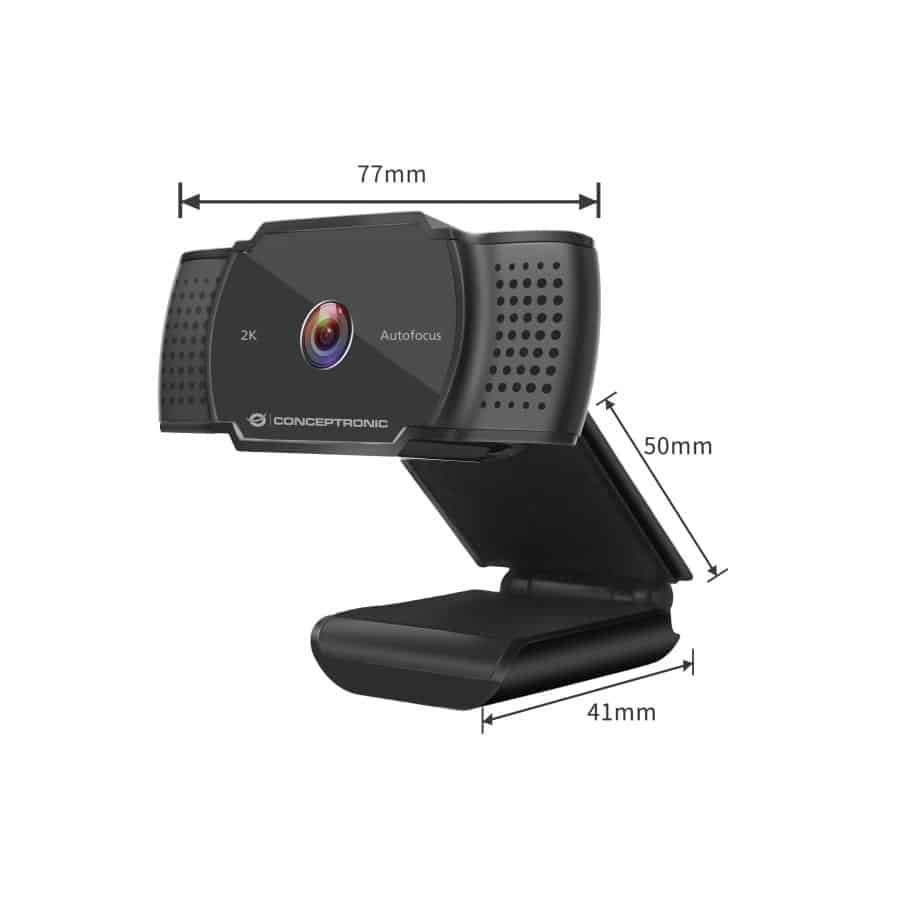 Conceptronic AMDIS02B webcam 5 MP 2592 x 1944 Pixels USB 2.0 Zwart - Afbeelding 3