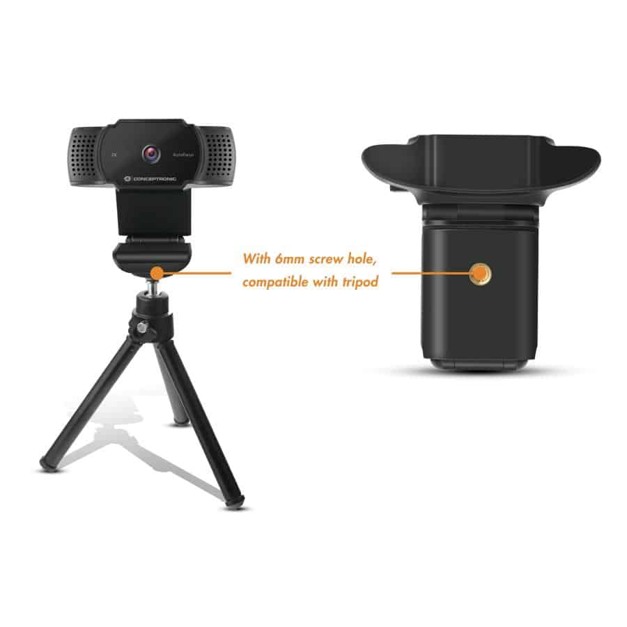 Conceptronic AMDIS02B webcam 5 MP 2592 x 1944 Pixels USB 2.0 Zwart - Afbeelding 4