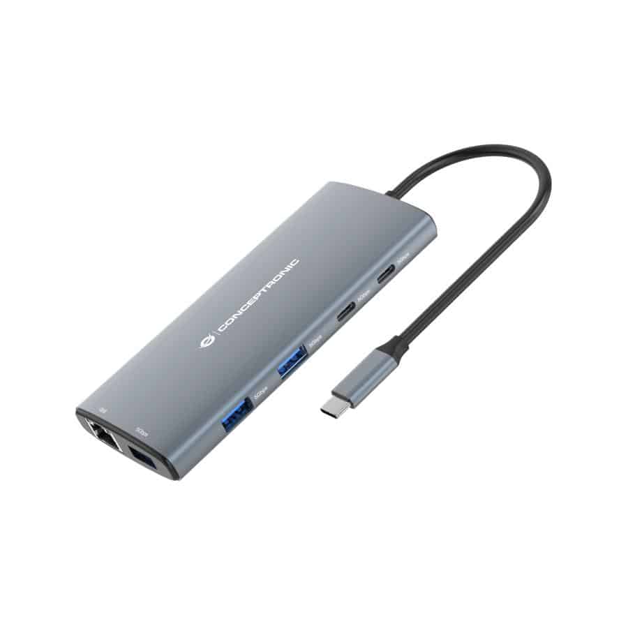 Conceptronic DONN06G Bedraad USB 3.2 Gen 1 (3.1 Gen 1) Type-C Grijs - Afbeelding 4