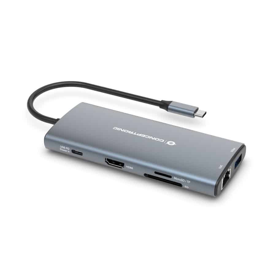 Conceptronic DONN06G Bedraad USB 3.2 Gen 1 (3.1 Gen 1) Type-C Grijs - Afbeelding 5
