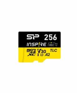 Silicon Power SP256GBSTXLA2VC2 Inspire Micro SD, 256 GB, A2, V30,UHS-1 U1 + Reader, 3D TLC, 170 MB/s