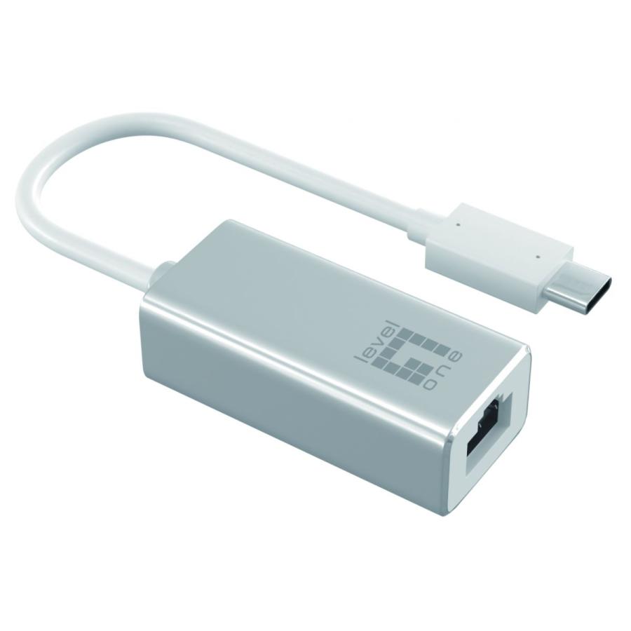 Levelone 54003107301USB-0402 Gigabit USB Type-C Network Adapter, 10/100/1000 Mbps, 9K Jumbo