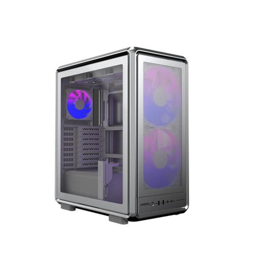 Cooler Master MF500M-SHNN-S01 MasterFrame 500 Mesh Silver, Window, 2x 200mm ARGB, 1x 120mm ARGB