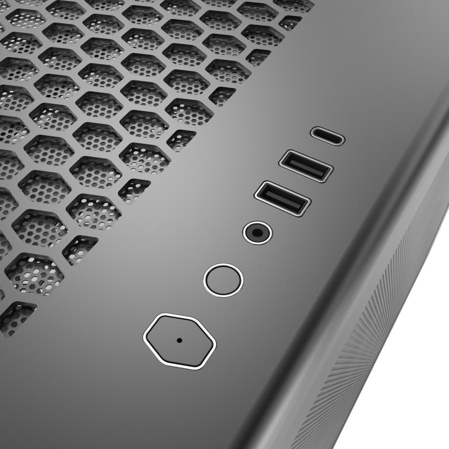 Cooler Master E600-KGNN-S01 Elite 600 Black, Tempered Glass, Panoramic Panel, Full curved, 4x ARGB - Afbeelding 2