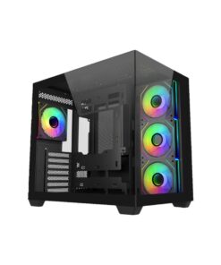 Cooler Master E681-KHNN-S00 Elite 681 Black, 270° Full-View Tempered Glass, Seamless Bevel, 4x ARGB
