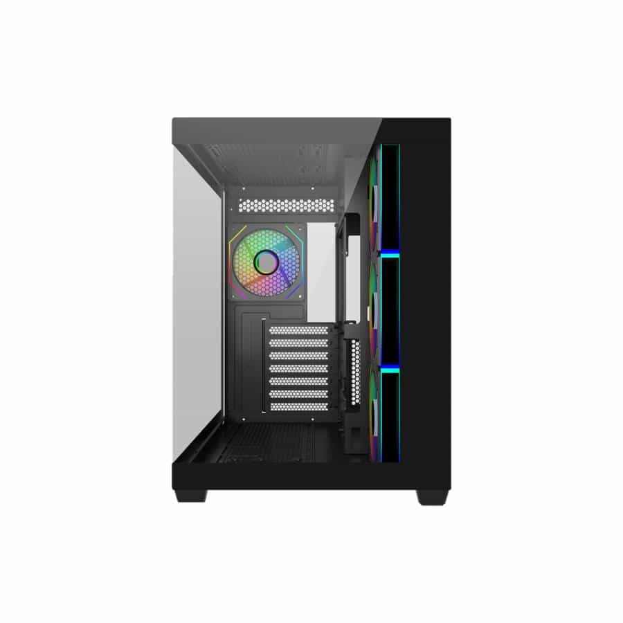 Cooler Master E681-KHNN-S00 Elite 681 Black, 270° Full-View Tempered Glass, Seamless Bevel, 4x ARGB Behuizing - Afbeelding 2