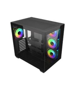 Cooler Master E681-KHNN-S00 Elite 681 Black, 270° Full-View Tempered Glass, Seamless Bevel, 4x ARGB Behuizing - Afbeelding 3