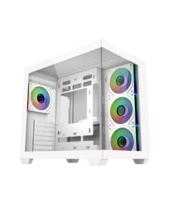 Cooler Master E681-WHNN-S00 Elite 681 White, 270° Full-View Tempered Glass, Seamless Bevel, 4x ARGB