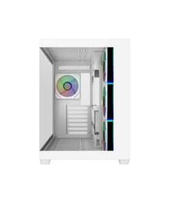 Cooler Master E681-WHNN-S00 Elite 681 White, 270° Full-View Tempered Glass, Seamless Bevel, 4x ARGB Behuizing - Afbeelding 2