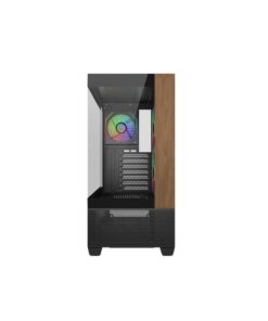 Cooler Master E690-KHNN-S00 Elite 690 WOOD Black, 270° Full-View Tempered Glass, Seamless Bevel Behuizing - Afbeelding 2
