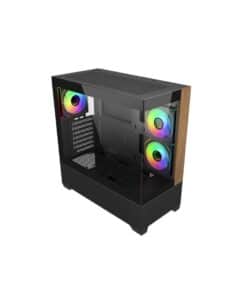Cooler Master E690-KHNN-S00 Elite 690 WOOD Black, 270° Full-View Tempered Glass, Seamless Bevel Behuizing - Afbeelding 3