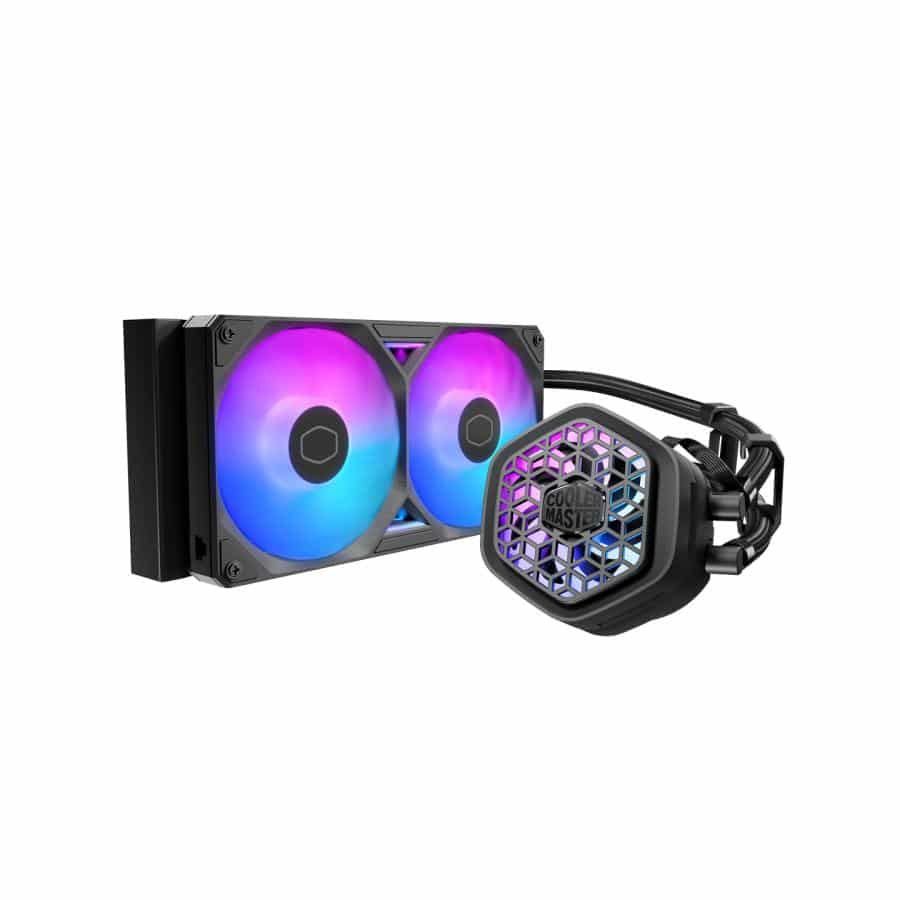 Cooler Master MLX-D24M-A25SZ-V1 Atmos II VRM FAN Black, 240mm Radiator, 2x 120mm Sickleflow edge