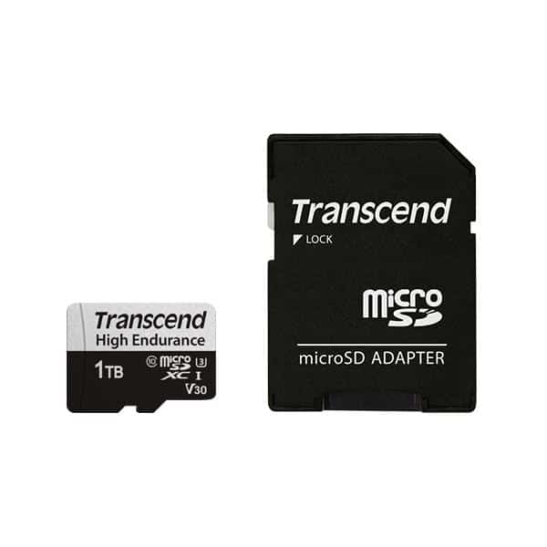 Transcend TS1TUSD350V USD350V microSD w/ adapter, 1TB, UHS-I U3, High Endurance - Afbeelding 2