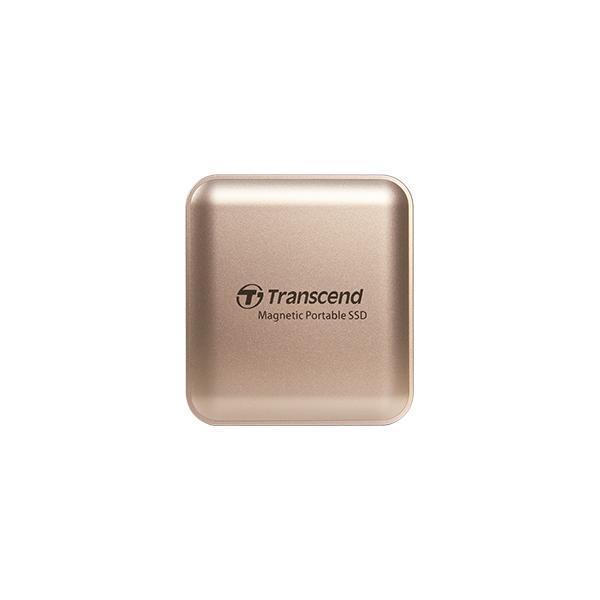Transcend TS4TESD420G ESD420 Gold External SSD, 4TB, USB Type-C, 20 Gbps, 2000 MB/s, Magsafe