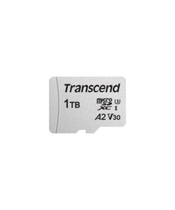 Transcend TS1TUSD300S-A 300S microSDXC w/ adapter, 1TB, U3, V30, A2, 100/85 MB/s, Silver