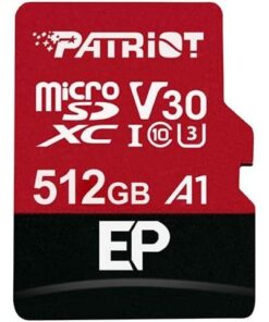 Patriot PEF512GEPEXMCX EP SERIES EXPRESS MICRO SDXC, 512GB, V30, A1, U3, 90 MB/s, W/O adapter