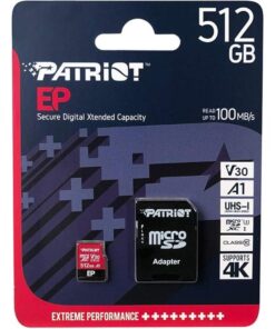Patriot PEF512GEPEXMCX EP SERIES EXPRESS MICRO SDXC, 512GB, V30, A1, U3, 90 MB/s, W/O adapter - Afbeelding 3